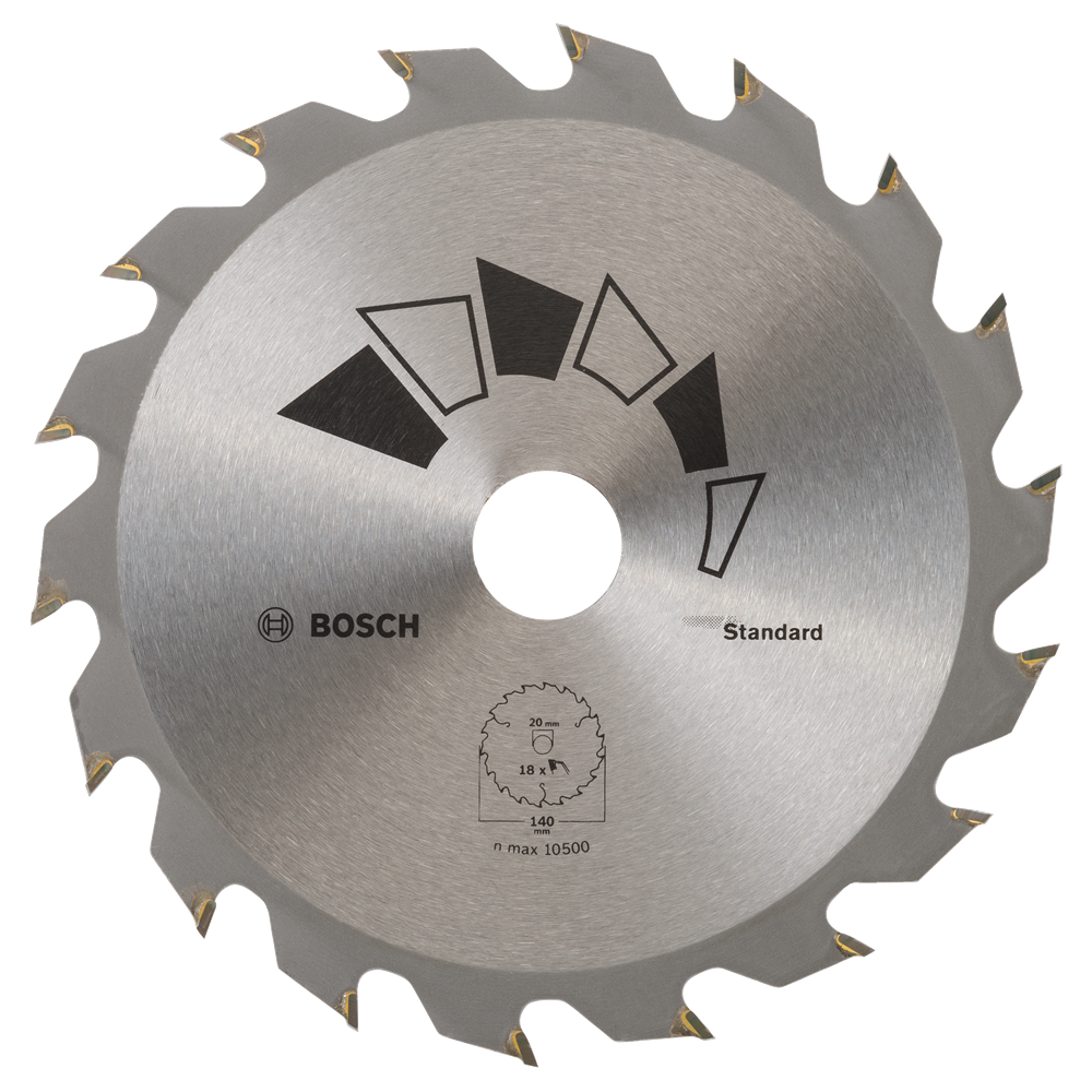 Accesorios bosch hoja de sierra circular estándar 140x20 t18 - 2609256b54