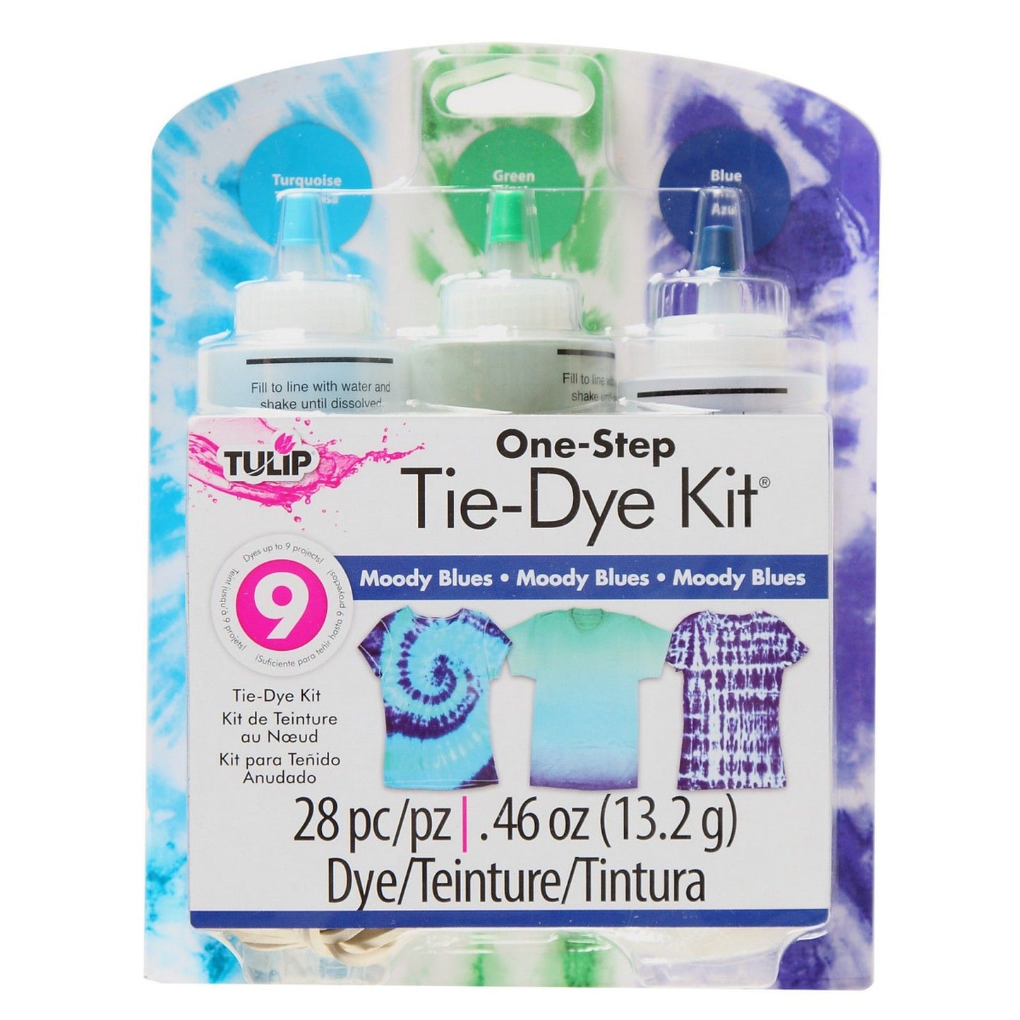 Tulip one-step tie dye tulip • kit tie-dye 3 colori moody blues