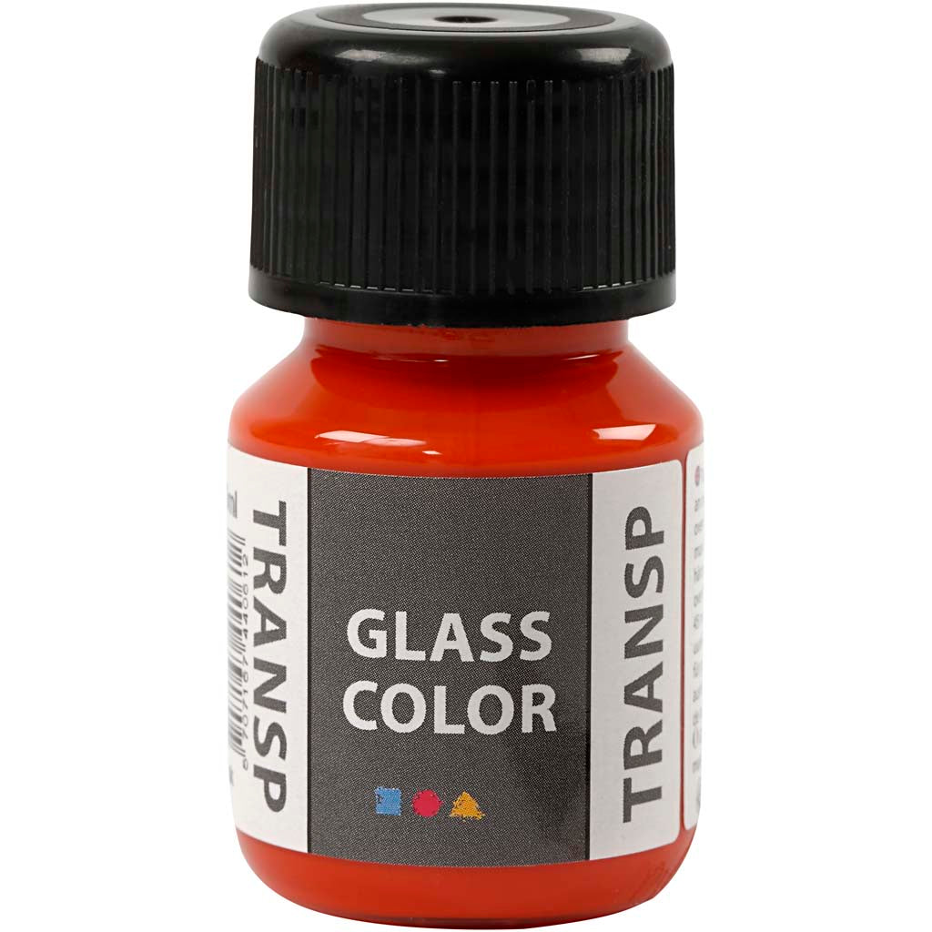 Creativ Company Glass Color Pintura transparente Naranja, 30 ml