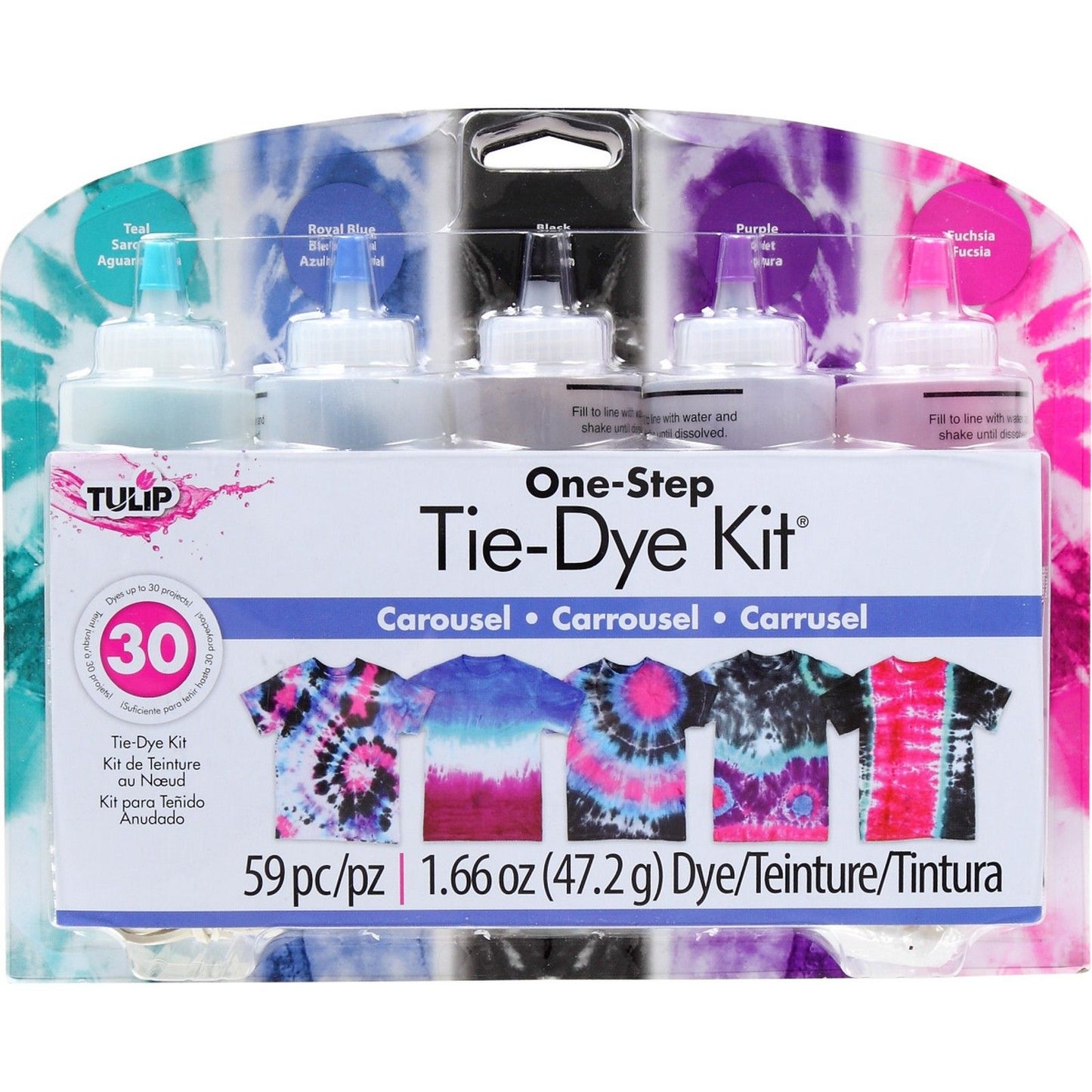 Tulip one-step tie dye tulip • kit tie-dye carosello a 5 colori