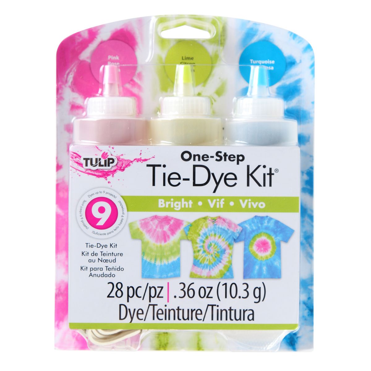 Tulip one-step tie dye tulip • kit tie-dye 3 colori brillanti