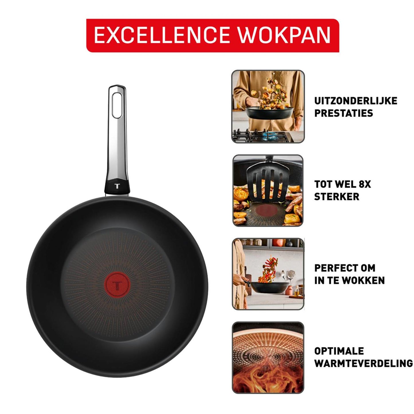 Sartén wok tefal excelencia ø28cm
