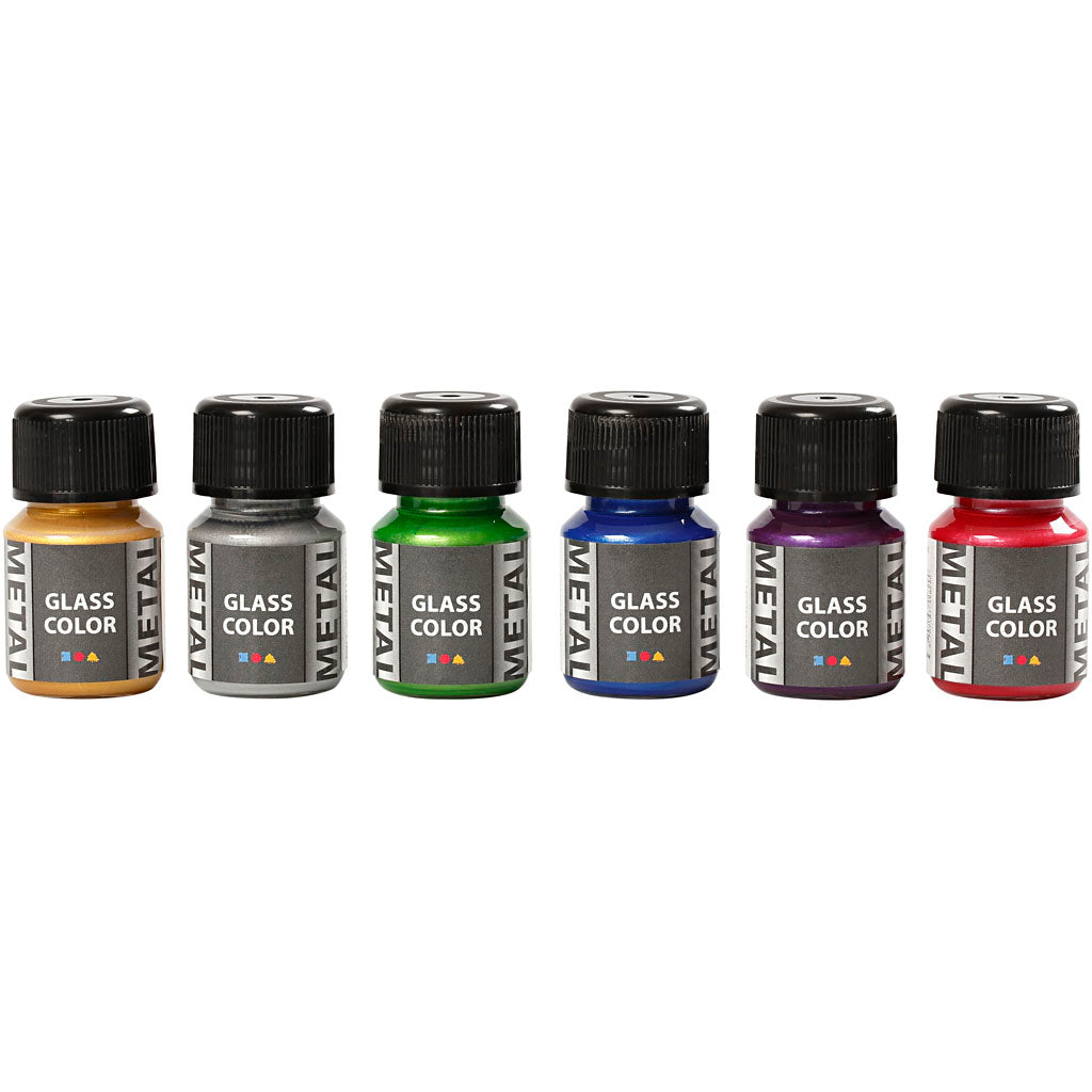 Bicchiere color metallo Creativ company, vari colori, 6x30 ml 1 scatola