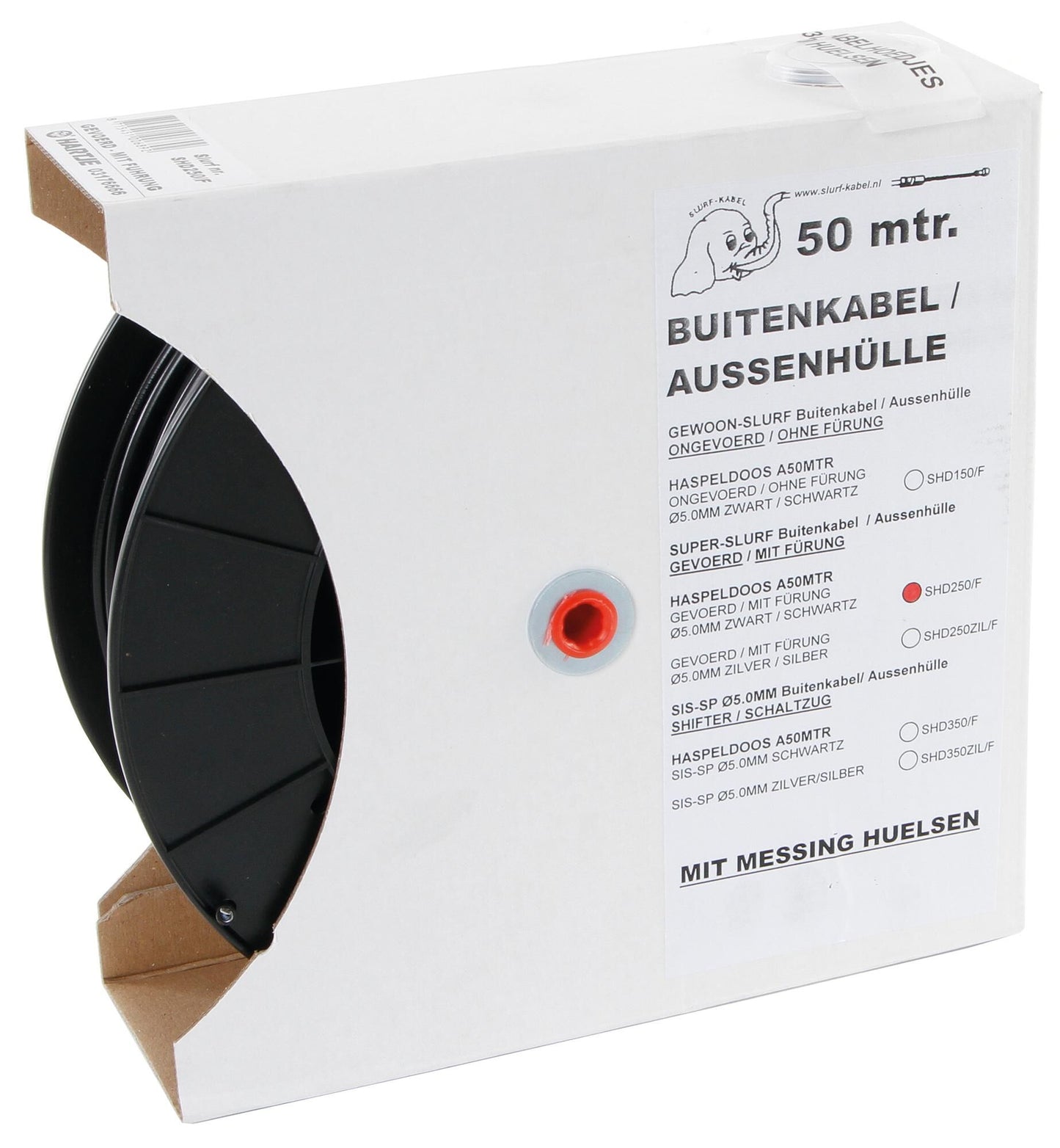 Haspel Cable exterior REM TEFLON 50M Negro