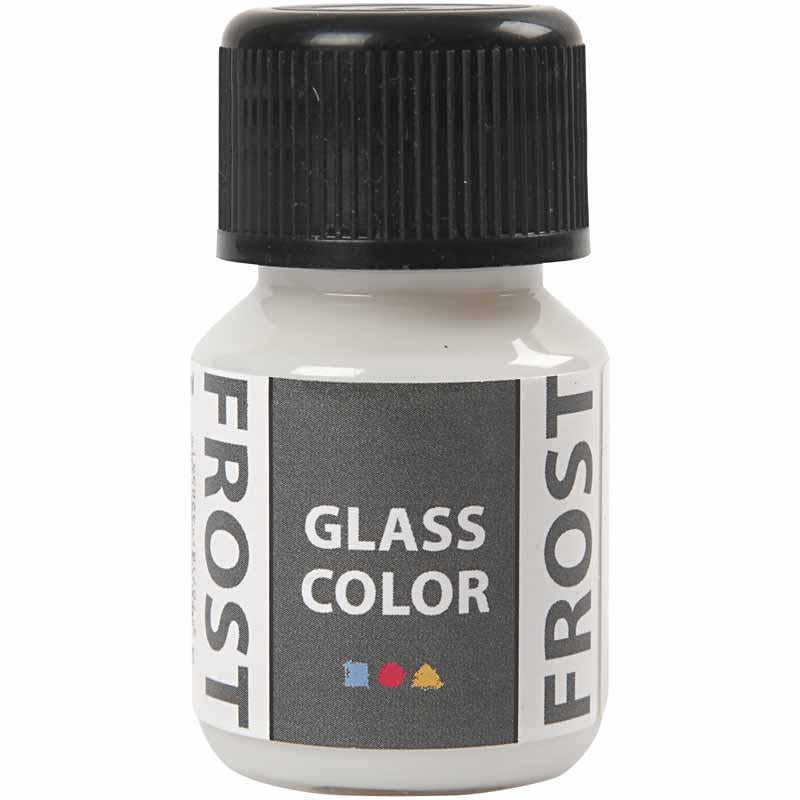 Creativ Company Glass Color Frost Paint White, 30 ml