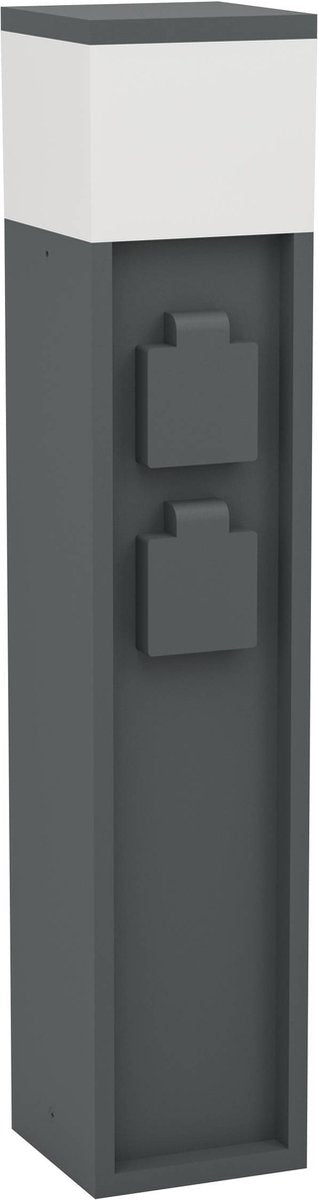 Colonna presa da esterno Eglo park5 - e27 - 50 cm - bianco antracite