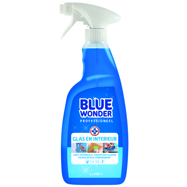 Blue wonder 1070319 - vetro professionale e int. detergente 1l | 6 pezzi