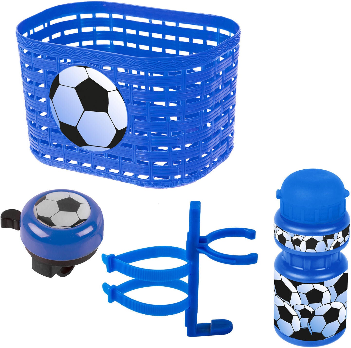 Ventura Accesor Set Football Boys Blue White 4 piezas de 4 piezas
