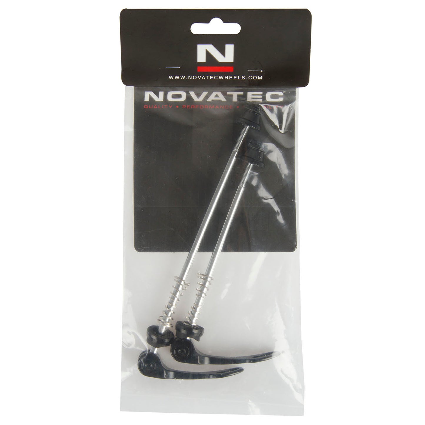 Novatec set di sganci rapidi in alluminio nero