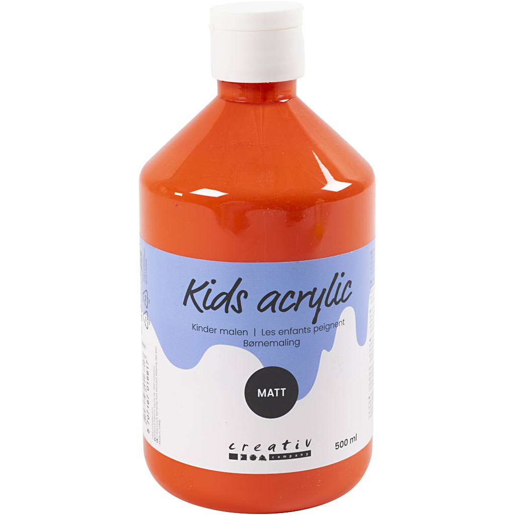 Pinting acrílico de Creativ Company Matt, naranja, 500 ml 1 botella
