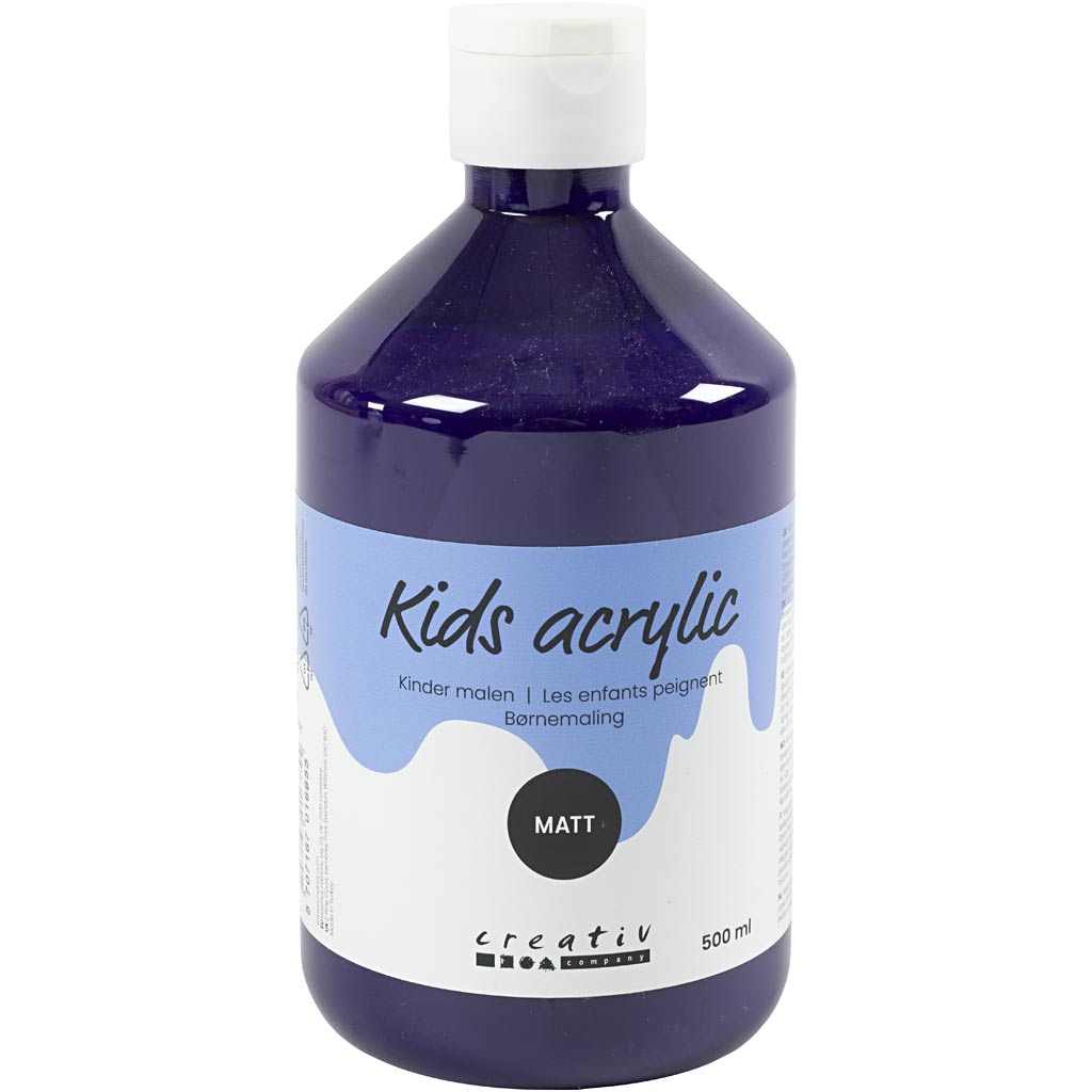 Creative Company Acrilic Paint tappetini, viola, 500 ml 1 bottiglia