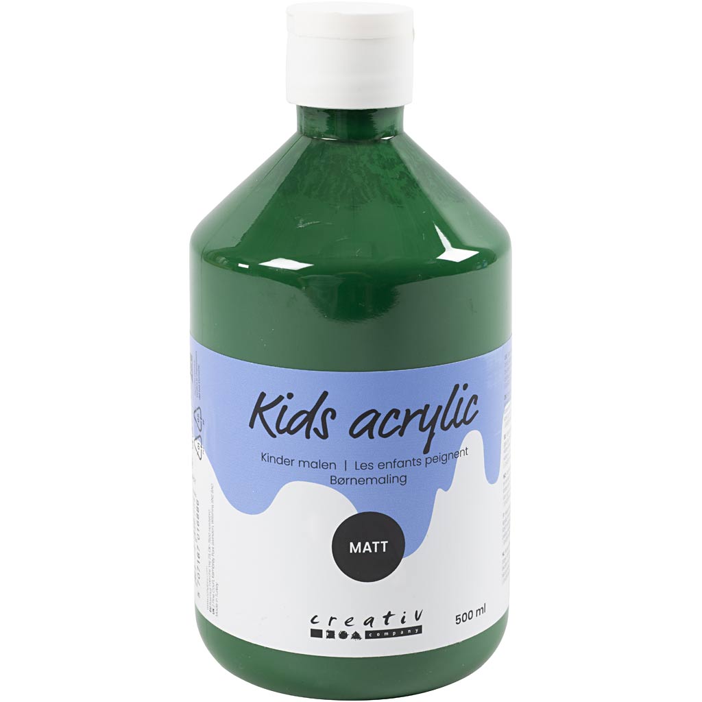 Creativ company pintura acrílica mate, verde oscuro, 500 ml 1 botella