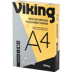 Gekleurd papier od 80g m2 a4 intense kleur geel