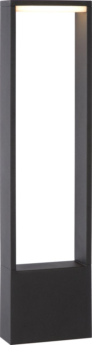 Lucide goa - sokkellamp - led - 1x10w 3000k - ip54 - antraciet