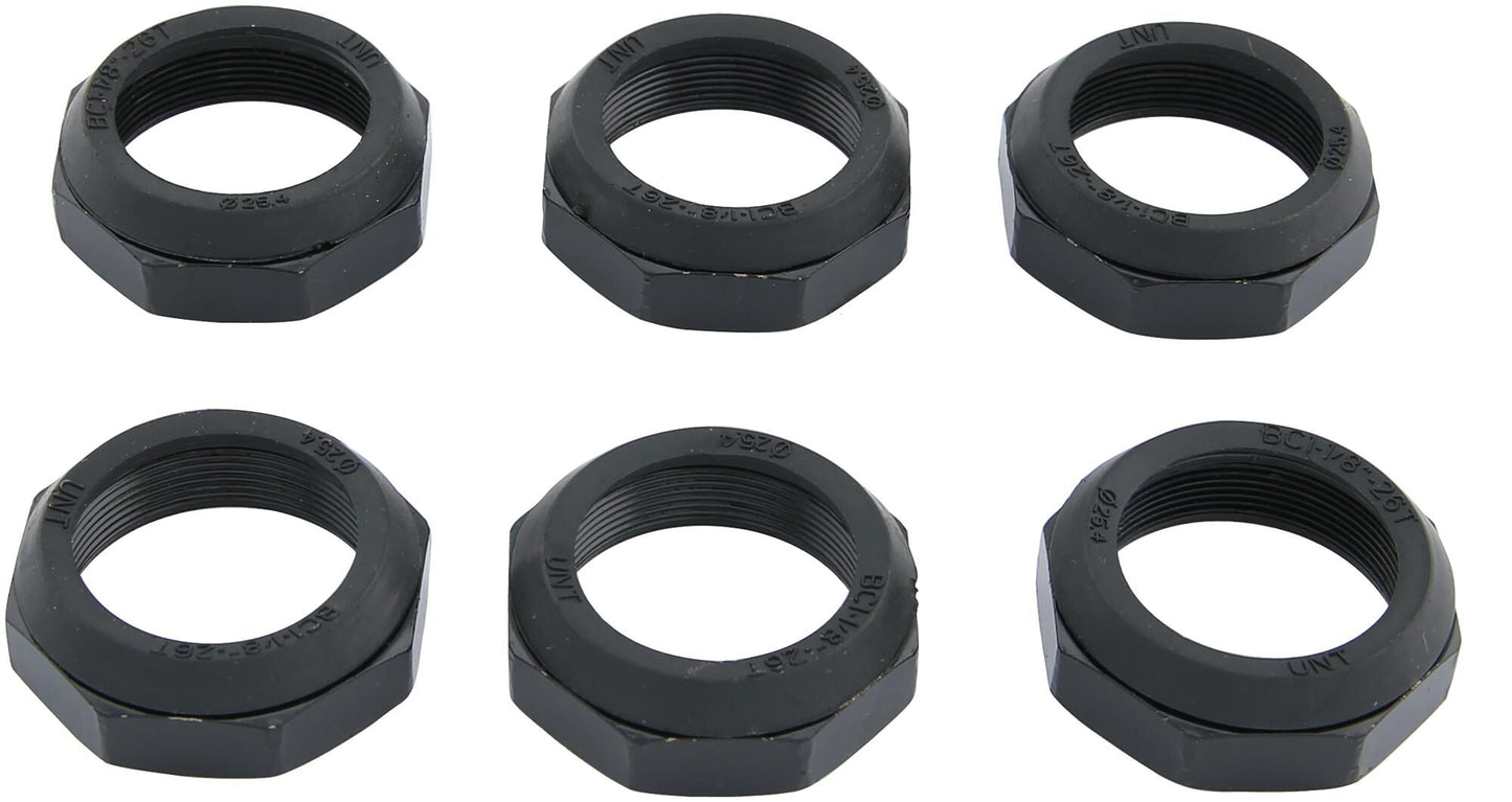 Dado superiore della paletta Bofix nero 6 pezzi 1 1 8 295741