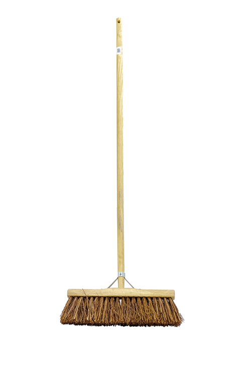 1009155 - escoba de cuadra piasava tallo 45cm | 3 piezas