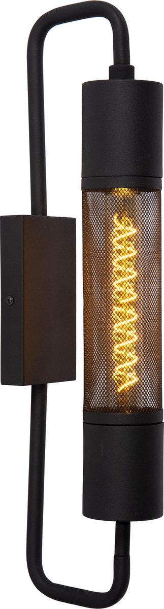 Lucide calixt - lampada da parete - 1xe27 - nero