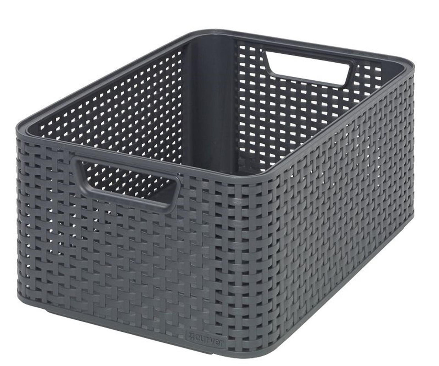 Cesta de almacenamiento de estilo Curver tamaño M 18 L anthracita