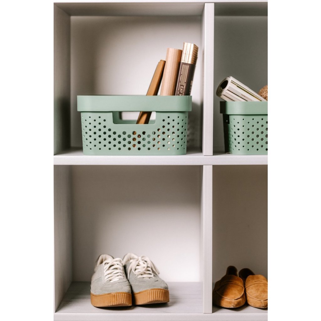Curver Curver Infinity Dots Canasta de almacenamiento 11L Verde
