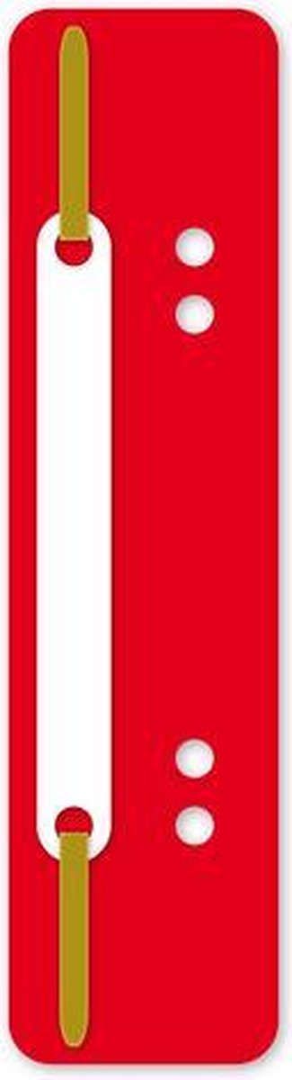 Kangaro - striscia adesiva rapida - rossa - 2 fori - scatola da 100