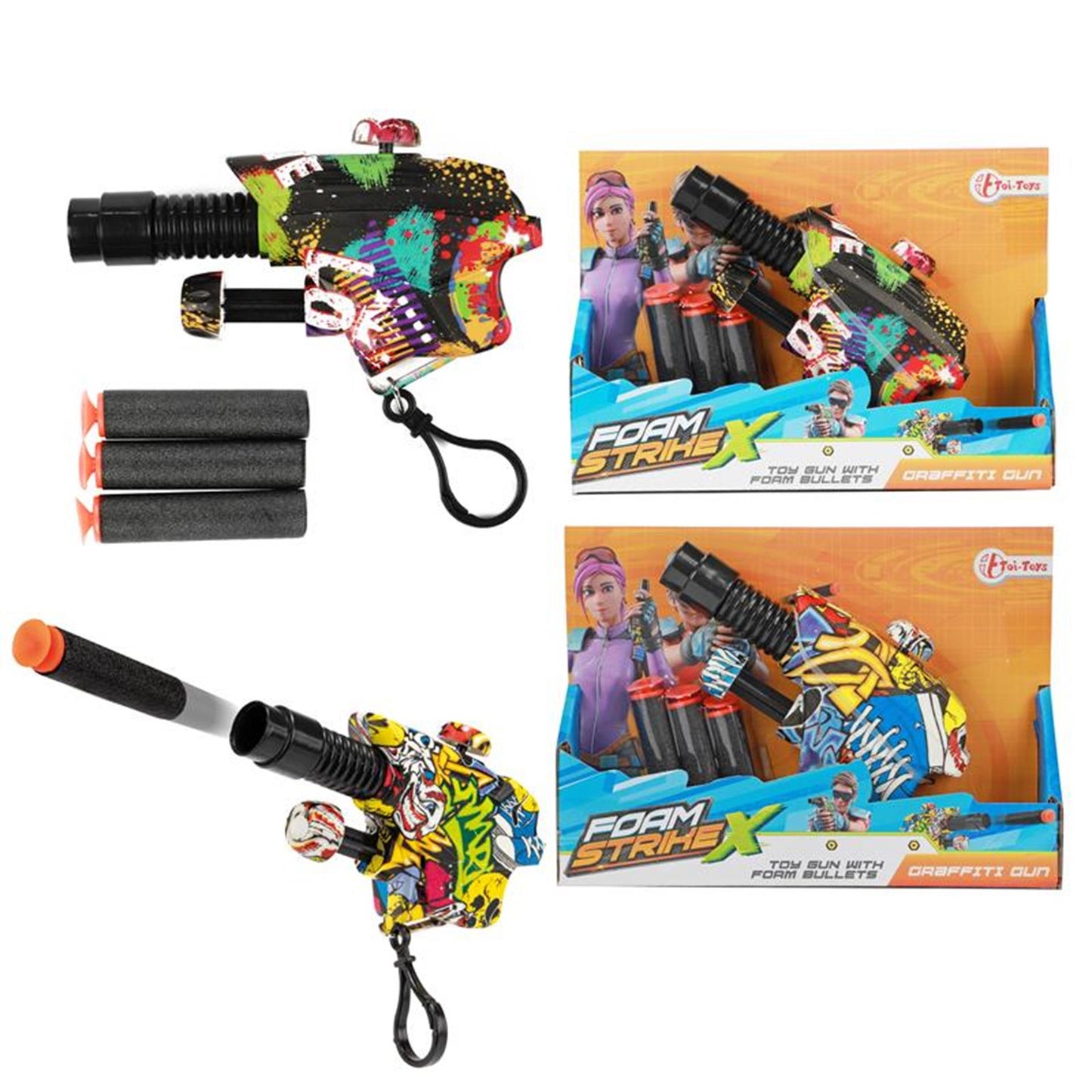 Toi-toys pistola toi toys con 3 flechas de espuma