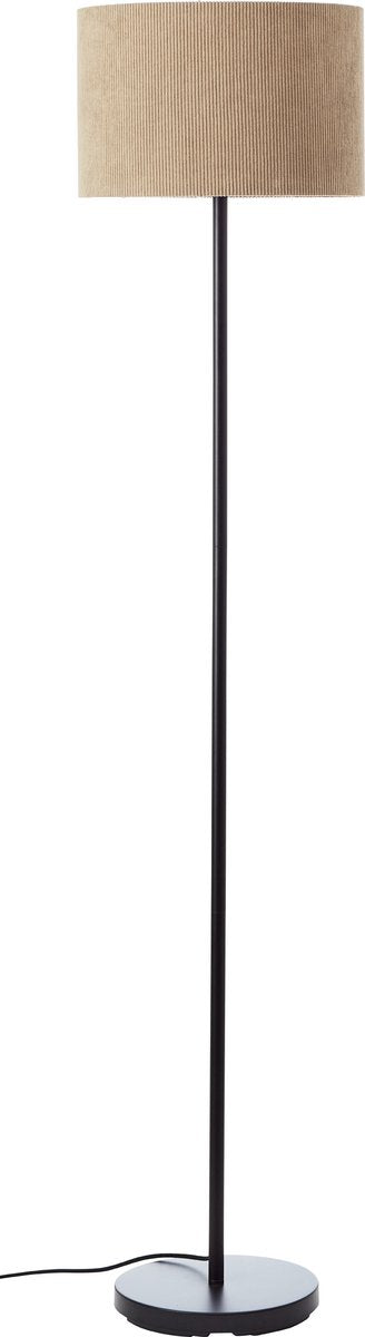 Brilliant tony - lámpara de pie - e27 max 1x25w - tejido canalé - gris negro
