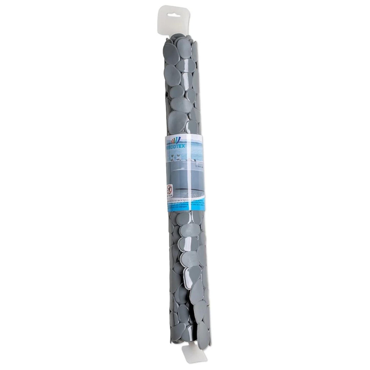 Tappetino doccia Wicotex antiscivolo pietre 53x53 cm grigio
