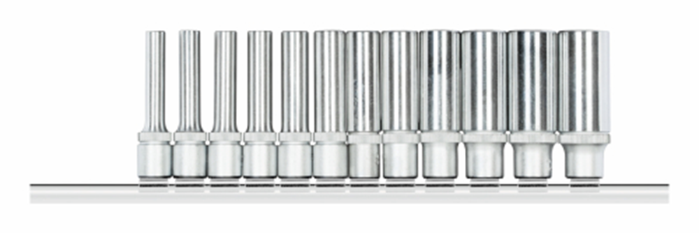 Gedore Red Dops Set 1 Hexagon de 4 pulgadas en rieles largos de 12 piezas