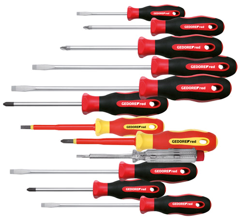 Gedore rojo | r38002012 | juego de destornilladores 2c xxl | fl ph pz vde | 12 piezas - 3301273