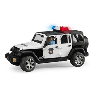 Bruder Jeep Wrangler Unlimited Rubicon Police Auto con PO