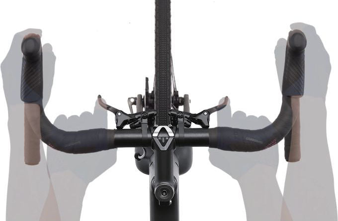 Shimano Versteller (a destra) con leva del freno 2 x 11 velocità GRX DI2 ST-RX815