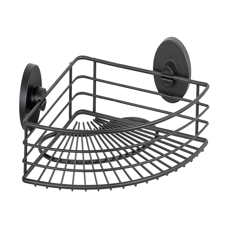 Wenko 1069606 - vacuum-loc corner rack bari black | 1 pc