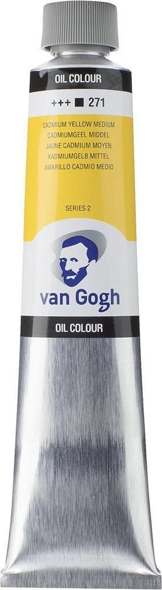 Tubo di pittura a olio Van Gogh da 200 ml giallo cadmio medio 271