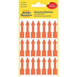 Pennarelli Avery Zweckform forma freccia rossa 39 x 9 mm