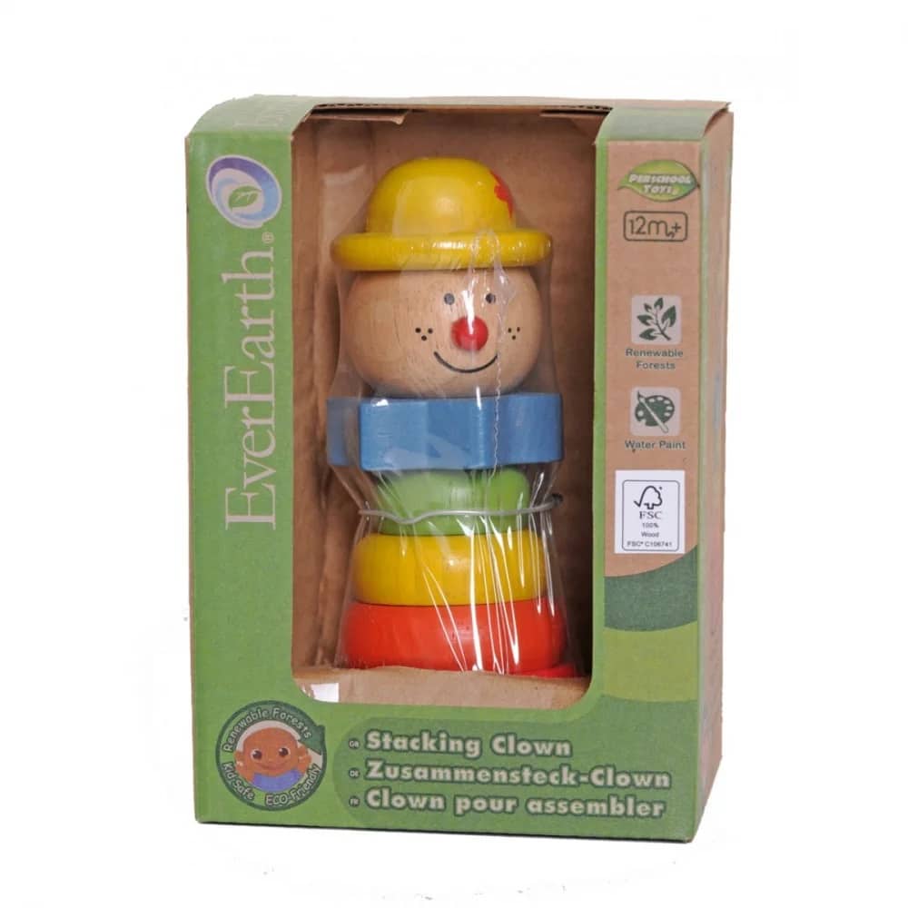 Everearth Stapelclown di Hout