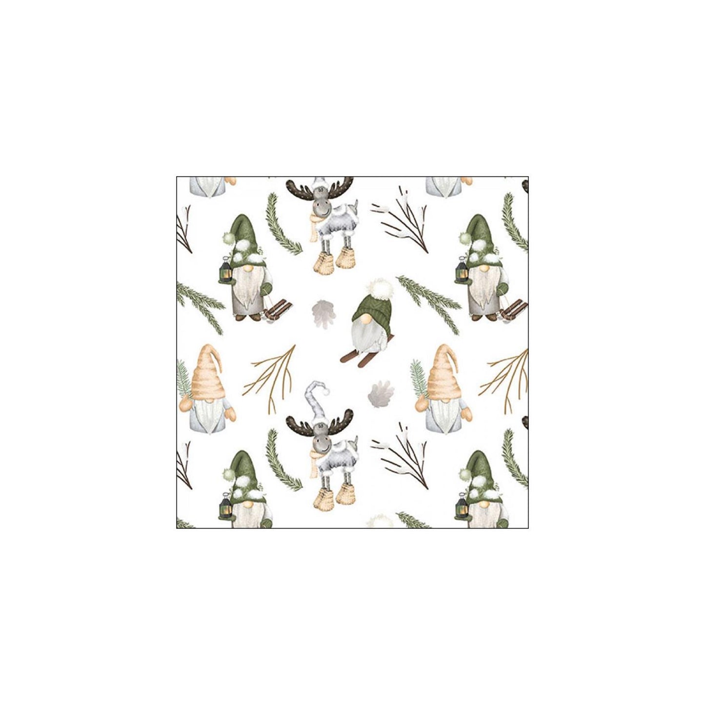 Servilletas Ambiente 33cm gnomos del bosque
