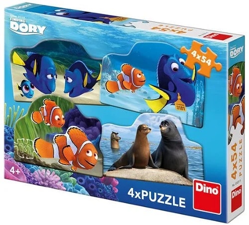 Disney Puzzle Pixar Trovare Dory 4 x 54 pezzi