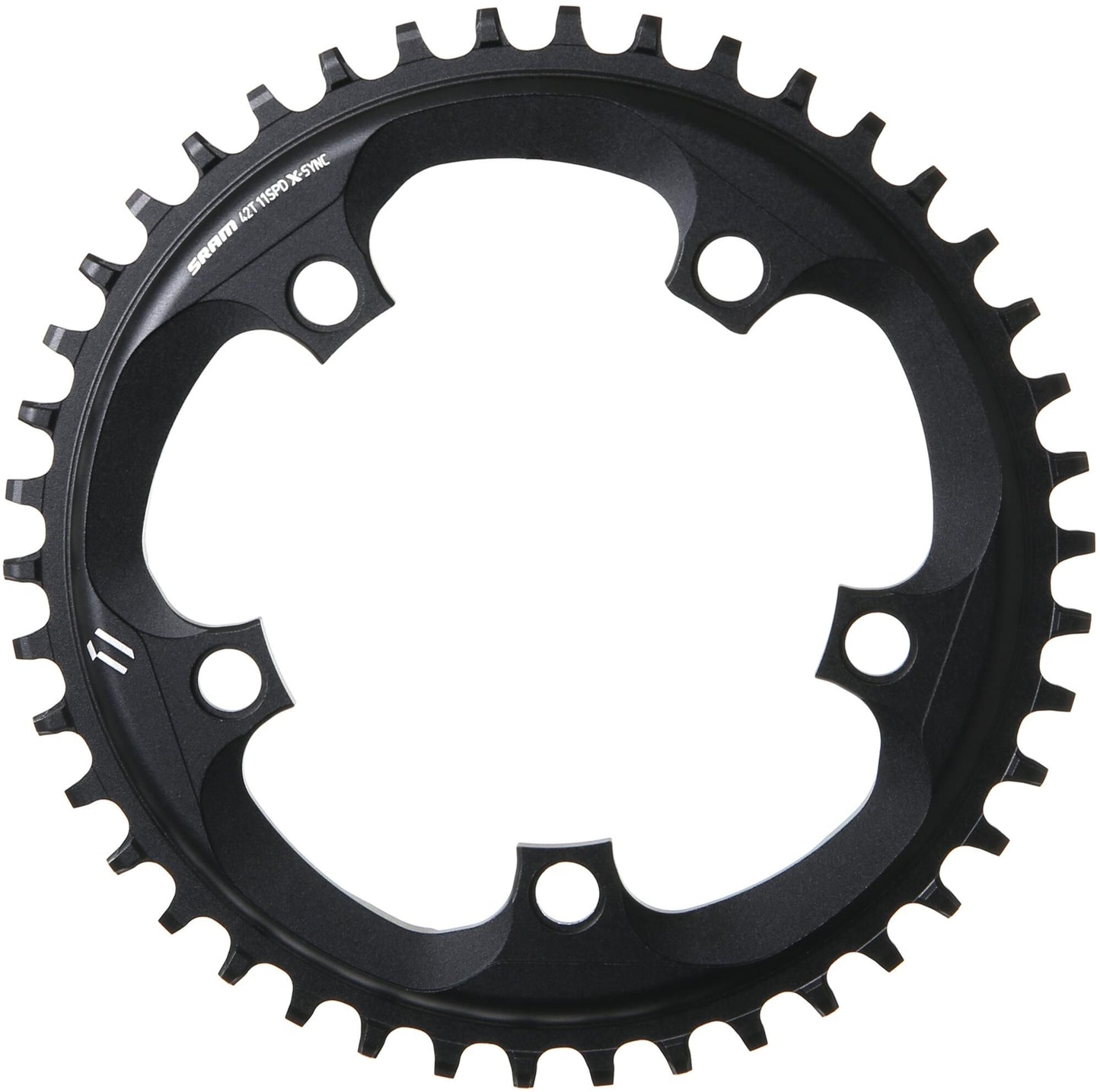 Anello a catena sram single 42t alu nero