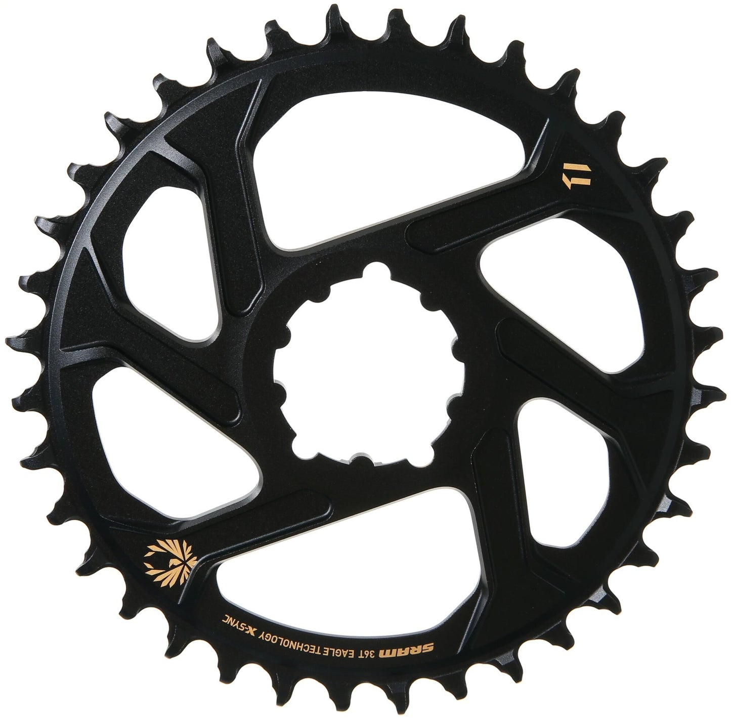 Anillo de cadena sram sync 2 36t dorado