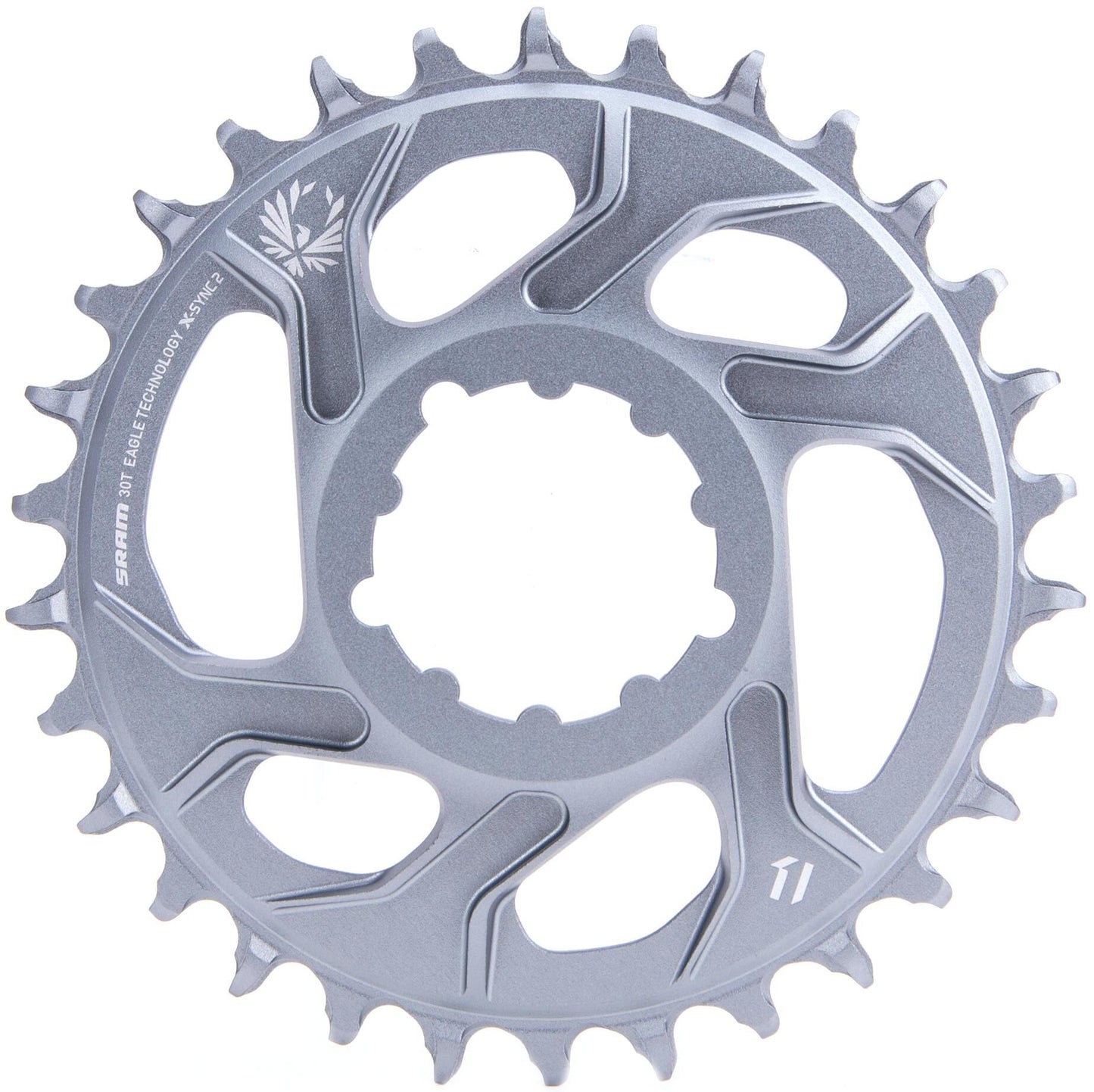 Anello a catena Sram X-Sync 2 30 Denti ALU Grigio polare