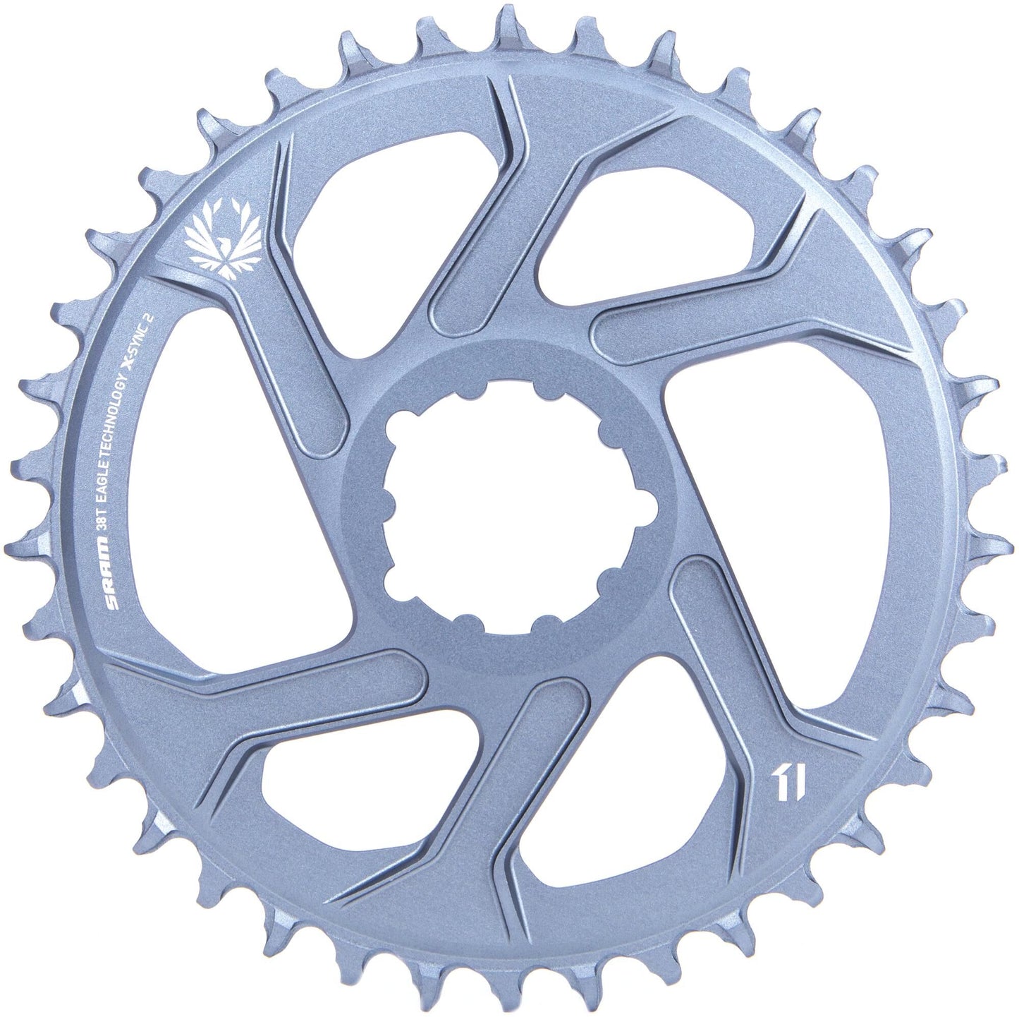 Anello a catena Sram X-Sync 2 38T Grigio polare