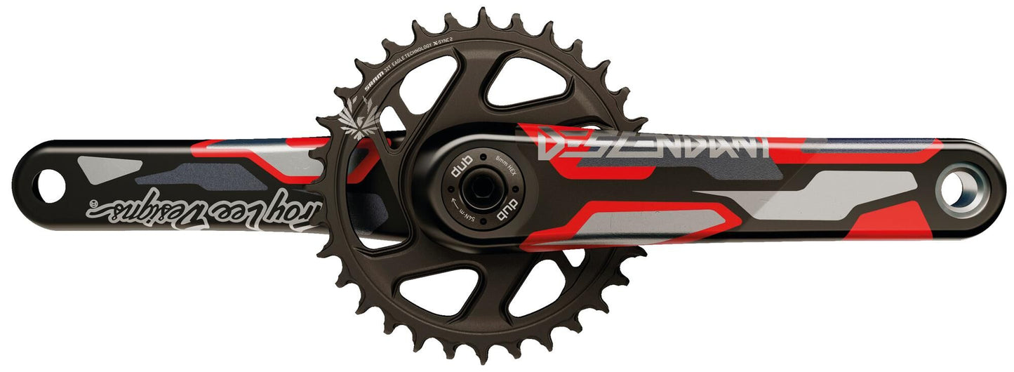 Truvativ Cranket Truv.Desc.troy Lee des.eaagle 175mm rosso