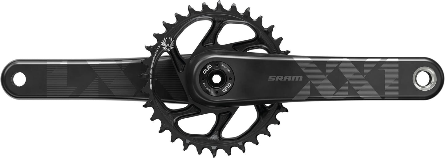 Guarnitura Sram xx1 eagle krg xx1 eagle dub 34 z. 175 millimetri nero
