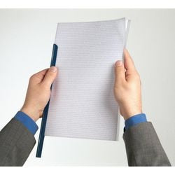 Copri parte posteriore con morsetto resistente in PVC A4 lunghezza 30 cm trasparente con angoli arrotondati