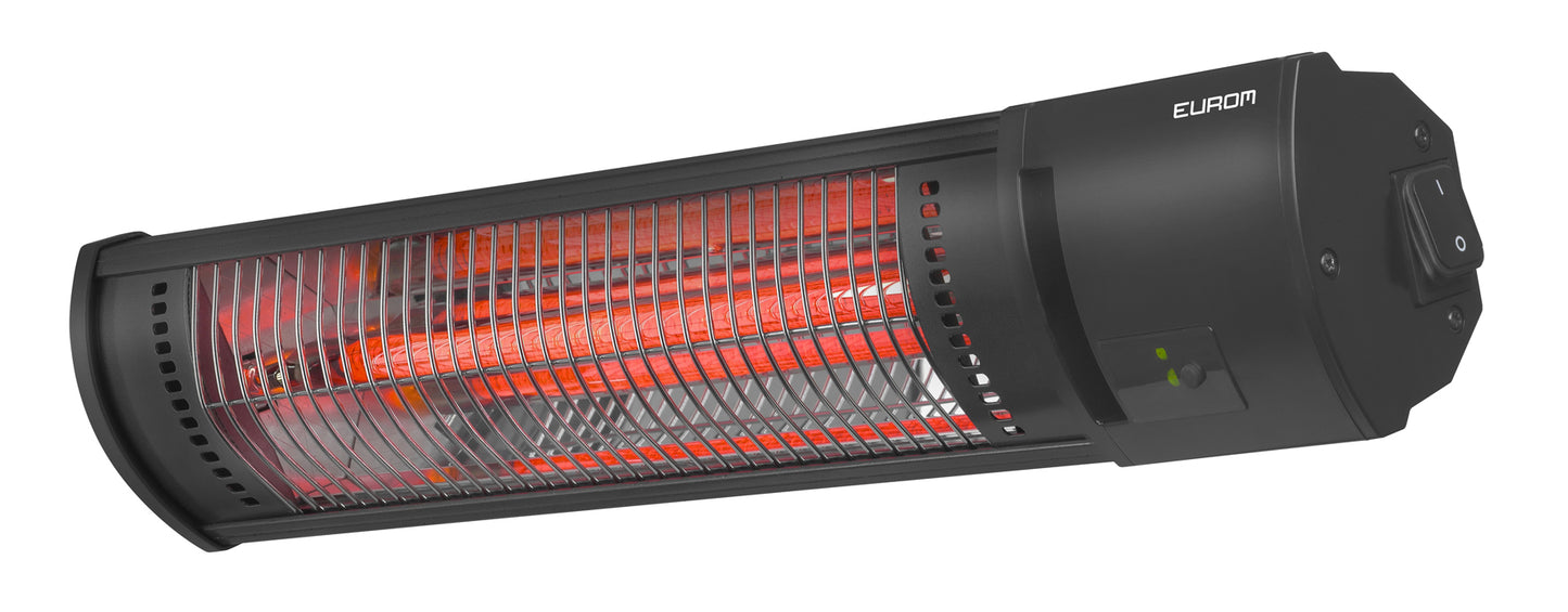 Riscaldatore da esterno Eurom Golden Shadow 1500 a basso abbagliamento - meno luce, più calore - 334425