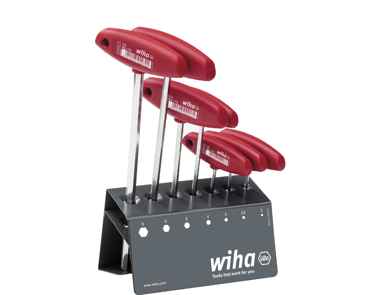 Wiha Keys Stift Conjuntos con agarre cruzado