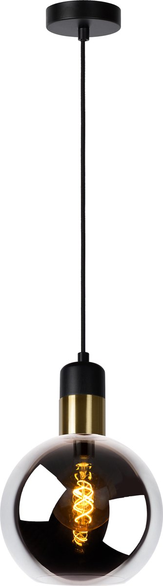 Lucide julius - lámpara colgante - ø 20 cm - 1xe27 - fumé