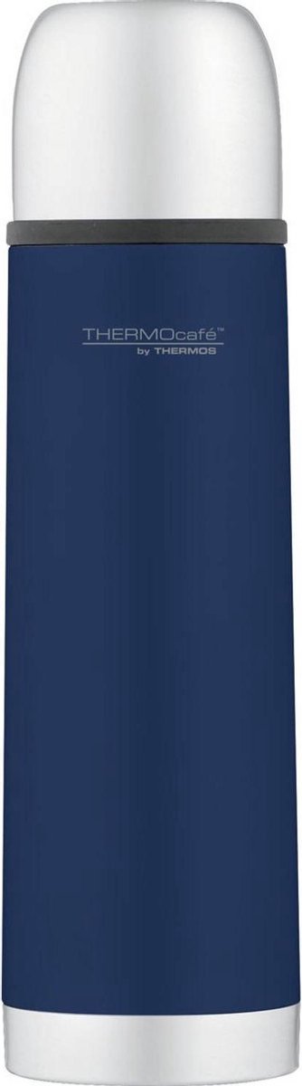 Botella termo soft touch - 0,5 litros - azul