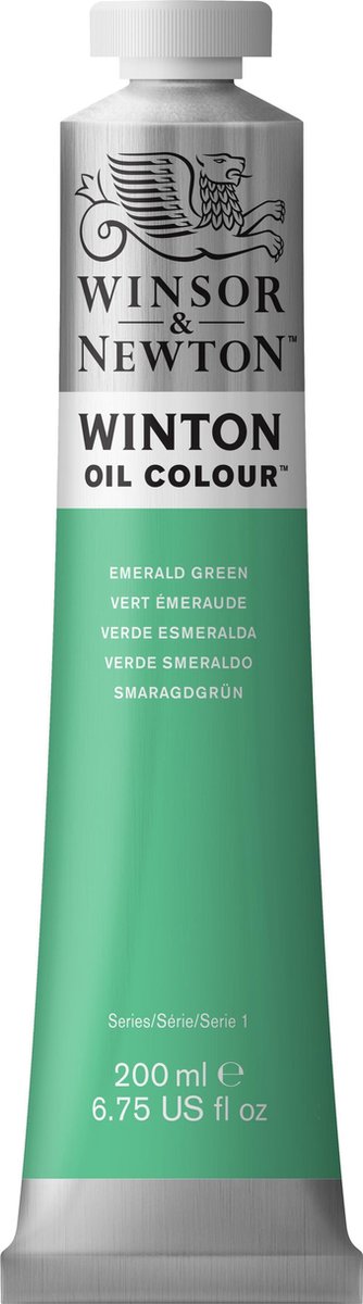 Winsor Newton Winton óleos 200ml verde esmeralda