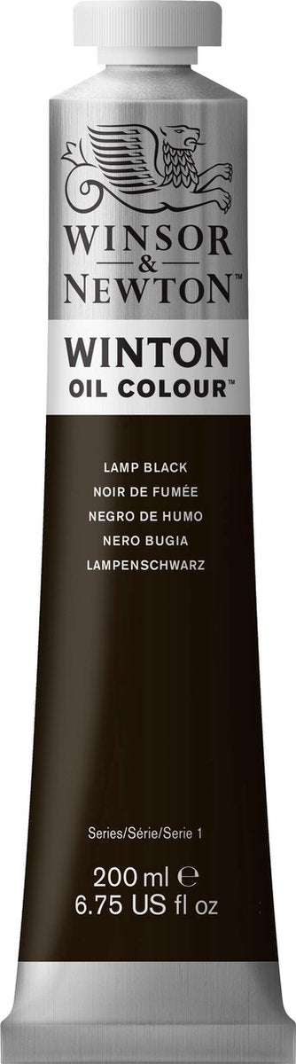 Winsor Newton Colori ad olio Winton 200ml lampada nero